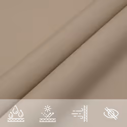 vidaXL Sunshade Sail Oxford Fabric Square 3.6x3.6 m Taupe Patio Shade Canopy
