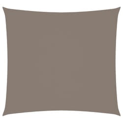 vidaXL Sunshade Sail Oxford Fabric Square 4x4 m Taupe Patio Shade Sunscreen
