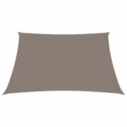 vidaXL Sunshade Sail Oxford Fabric Square 4x4 m Taupe Patio Shade Sunscreen - Additional view 2