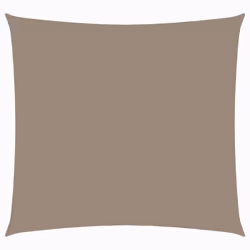 vidaXL Sunshade Sail Oxford Fabric Square 4.5x4.5 m Taupe Patio Shade Canopy