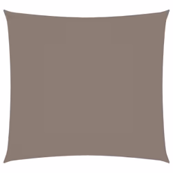 vidaXL Sunshade Sail Oxford Fabric Square 5x5 m Taupe Patio Shade Sunscreen