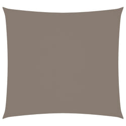 vidaXL Sunshade Sail Oxford Fabric Square 5x5 m Taupe Patio Shade Sunscreen