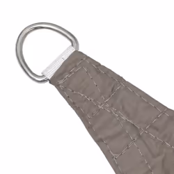 vidaXL Sunshade Sail Oxford Fabric Square 6x6 m Taupe Patio Shade Sunscreen - Additional view 3