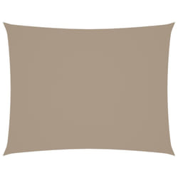 vidaXL Sunshade Sail Oxford Fabric Rectangular 2x3.5 m Taupe Patio Sunscreen