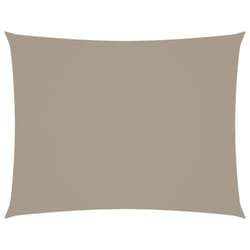 vidaXL Sunshade Sail Oxford Fabric Rectangular 3x4.5 m Taupe Patio Sunscreen