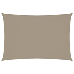 vidaXL Sunshade Sail Oxford Fabric Rectangular 3x5 m Taupe Patio Shade Canopy