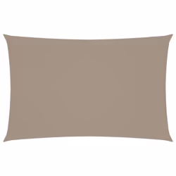 vidaXL Sunshade Sail Oxford Fabric Rectangular 5x8 m Taupe Patio Shade Canopy