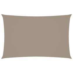 vidaXL Sunshade Sail Oxford Fabric Rectangular 5x8 m Taupe Patio Shade Canopy