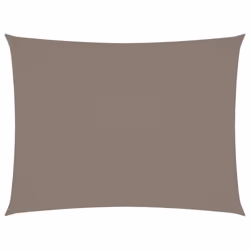 vidaXL Sunshade Sail Oxford Fabric Rectangular 6x7 m Taupe Patio Shade Canopy