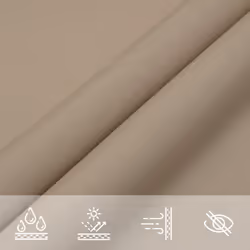 vidaXL Sunshade Sail Oxford Fabric Triangular Shade Sail Sunscreen Canopy - taupe, 3 x 4 x 4 m - Additional view 7