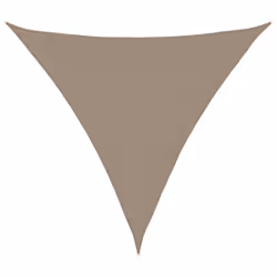 vidaXL Sunshade Sail Oxford Fabric Triangular Shade Sail Sunscreen Canopy - taupe, 5 x 5 x 5 m