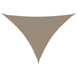 vidaXL Sunshade Sail Oxford Fabric Triangular Shade Sail Sunscreen Canopy - taupe, 5 x 6 x 6 m