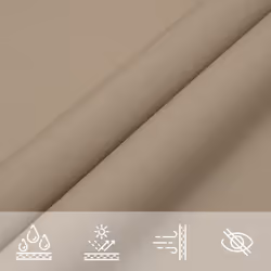 vidaXL Sunshade Sail Oxford Fabric Triangular Shade Sail Sunscreen Canopy - taupe, 5 x 7 x 7 m - Additional view 7