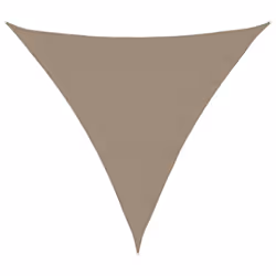 vidaXL Sunshade Sail Oxford Fabric Triangular Shade Sail Sunscreen Canopy - taupe, 6 x 6 x 6 m