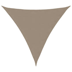 vidaXL Sunshade Sail Oxford Fabric Triangular Shade Sail Sunscreen Canopy - taupe, 6 x 6 x 6 m