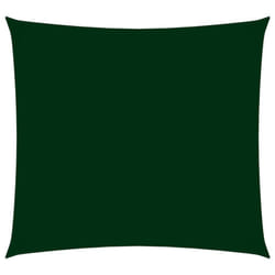 vidaXL Sunshade Sail Oxford Fabric Square 4x4 m Dark Green Patio Shade Canopy