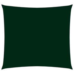 vidaXL Sunshade Sail Oxford Fabric Square 7x7 m Dark Green Patio Shade Canopy