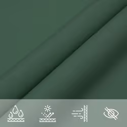 vidaXL Sunshade Sail Oxford Fabric Rectangular Patio Shade Sunscreen Canopy - dark green, 6 x 8 m - Additional view 4
