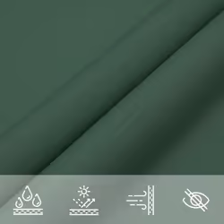 vidaXL Sunshade Sail Oxford Fabric Triangular Shade Sail Sunscreen Canopy - dark green, 3 x 3 x 3 m - Additional view 7