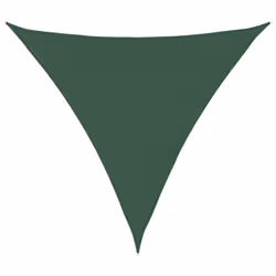 vidaXL Sunshade Sail Oxford Fabric Triangular 4x4x4 m Dark Green Patio Canopy