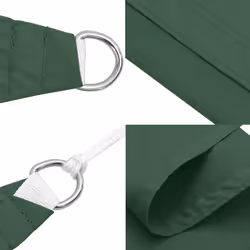 vidaXL Sunshade Sail Oxford Fabric Triangular Shade Sail Sunscreen Canopy - dark green, 4 x 5 x 6.4 m - Additional view 6