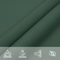vidaXL Sunshade Sail Oxford Fabric Triangular Shade Sail Sunscreen Canopy - dark green, 4 x 5 x 6.4 m - Additional view 7
