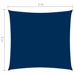 vidaXL Sunshade Sail Patio Sunscreen Awning Canopy Oxford Fabric Square Blue - Additional view 5