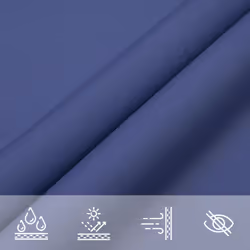vidaXL Sunshade Sail Oxford Fabric Square 6x6 m Blue Patio Shade Sunscreen - Additional view 3