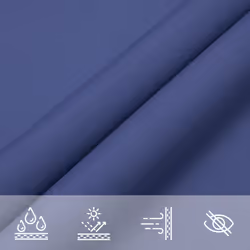 vidaXL Sunshade Sail Oxford Fabric Rectangular Patio Shade Sunscreen Canopy - blue, 2 x 4 m - Additional view 4