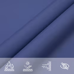 vidaXL Sunshade Sail Oxford Fabric Rectangular Patio Shade Sunscreen Canopy - blue, 2.5 x 4 m - Additional view 4