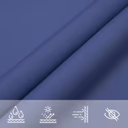 vidaXL Sunshade Sail Oxford Fabric Rectangular Patio Shade Sunscreen Canopy - blue, 3 x 5 m - Additional view 4