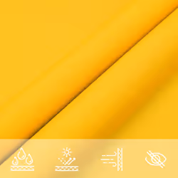 vidaXL Sunshade Sail Oxford Fabric Square Patio Sun Shade Sunscreen Canopy - yellow, 4 x 4 m - Additional view 6