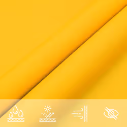 vidaXL Sunshade Sail Oxford Fabric Rectangular Patio Shade Sunscreen Canopy - yellow, 2 x 4.5 m - Additional view 4