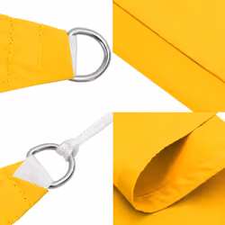 vidaXL Sunshade Sail Oxford Fabric Rectangular Patio Shade Sunscreen Canopy - yellow, 2 x 4.5 m - Additional view 7
