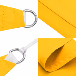 vidaXL Sunshade Sail Oxford Fabric Rectangular Patio Shade Sunscreen Canopy - yellow, 2.5 x 4 m - Additional view 4