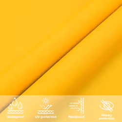vidaXL Sunshade Sail Oxford Fabric Rectangular Patio Shade Sunscreen Canopy - yellow, 2.5 x 4 m - Additional view 5