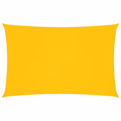 vidaXL Sunshade Sail Oxford Fabric Rectangular Patio Shade Sunscreen Canopy - yellow, 2.5 x 5 m