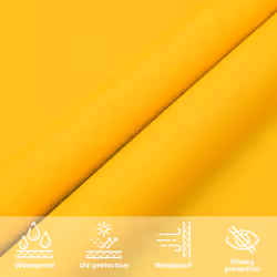 vidaXL Sunshade Sail Oxford Fabric Rectangular Patio Shade Sunscreen Canopy - yellow, 3 x 4.5 m - Additional view 5