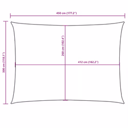 vidaXL Sunshade Sail Oxford Fabric Rectangular Patio Shade Sunscreen Canopy - yellow, 3 x 4.5 m - Additional view 9