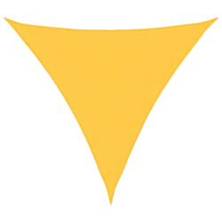 vidaXL Sunshade Sail Oxford Fabric Triangular Shade Sail Sunscreen Canopy - yellow, 4.5 x 4.5 x 4.5 m