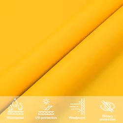 vidaXL Sunshade Sail Oxford Fabric Triangular Shade Sail Sunscreen Canopy - yellow, 4.5 x 4.5 x 4.5 m - Additional view 5