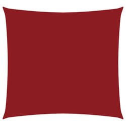 vidaXL Sunshade Sail Oxford Fabric Square Patio Sun Shade Sunscreen Canopy - red, 2.5 x 2.5 m
