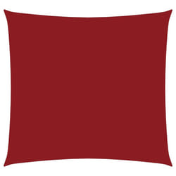 vidaXL Sunshade Sail Oxford Fabric Square Patio Sun Shade Sunscreen Canopy - red, 3 x 3 m