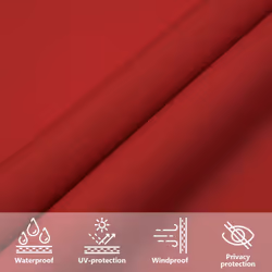 vidaXL Sunshade Sail Oxford Fabric Square Patio Sun Shade Sunscreen Canopy - red, 3.6 x 3.6 m - Additional view 5