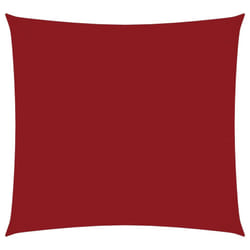 vidaXL Sunshade Sail Oxford Fabric Square Patio Sun Shade Sunscreen Canopy - red, 4 x 4 m