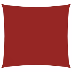 vidaXL Sunshade Sail Oxford Fabric Square Patio Sun Shade Sunscreen Canopy - red, 7 x 7 m
