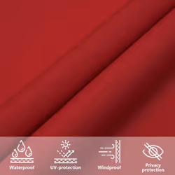 vidaXL Sunshade Sail Oxford Fabric Rectangular Patio Shade Sunscreen Canopy - red, 2 x 3.5 m - Additional view 5