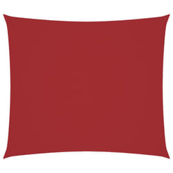 vidaXL Sunshade Sail Oxford Fabric Rectangular Patio Shade Sunscreen Canopy - red, 2.5 x 3 m
