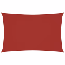 vidaXL Sunshade Sail Oxford Fabric Rectangular Patio Shade Sunscreen Canopy - red, 2.5 x 5 m