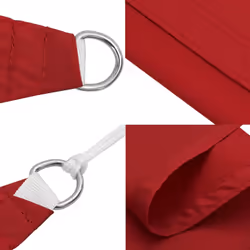 vidaXL Sunshade Sail Oxford Fabric Rectangular Patio Shade Sunscreen Canopy - red, 2.5 x 5 m - Additional view 6